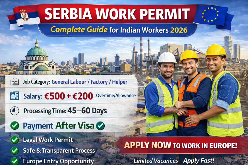 Serbia Work Permit: Complete Job Guide for Indian Workers