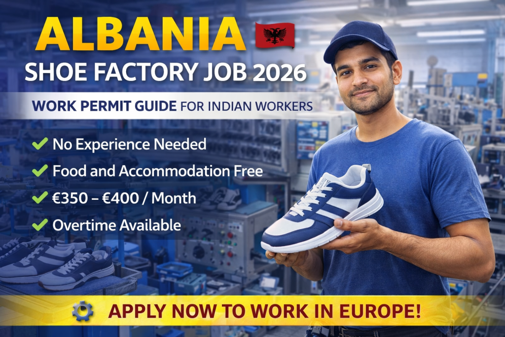 Albania Shoe Factory Jobs for Indians: Full Detail Guide