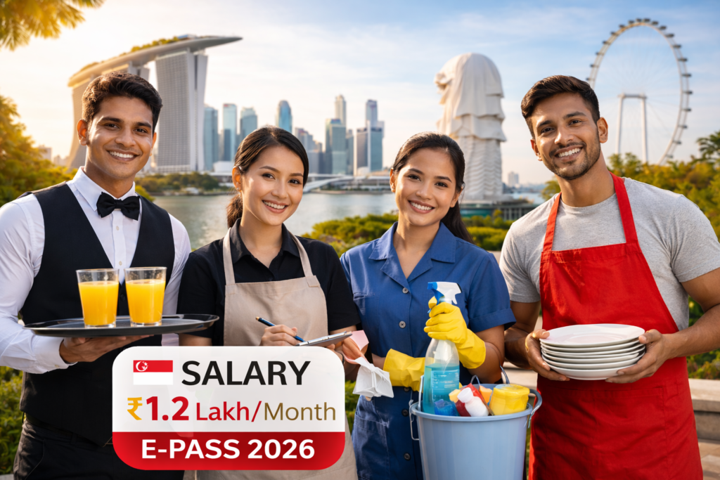 Singapore Work Permit Jobs | Waiter, Cleaner Hiring Guide | Apply Now