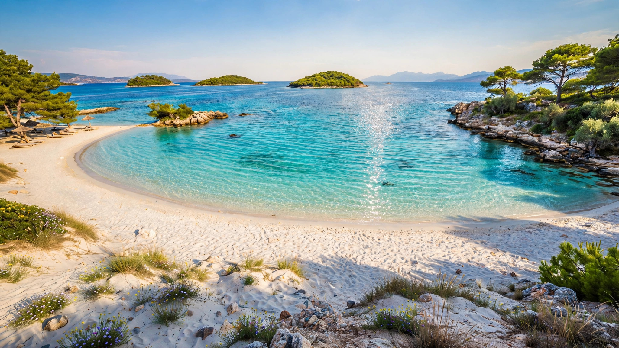 Ksamil beach Albania, Albania e-visa for Indians