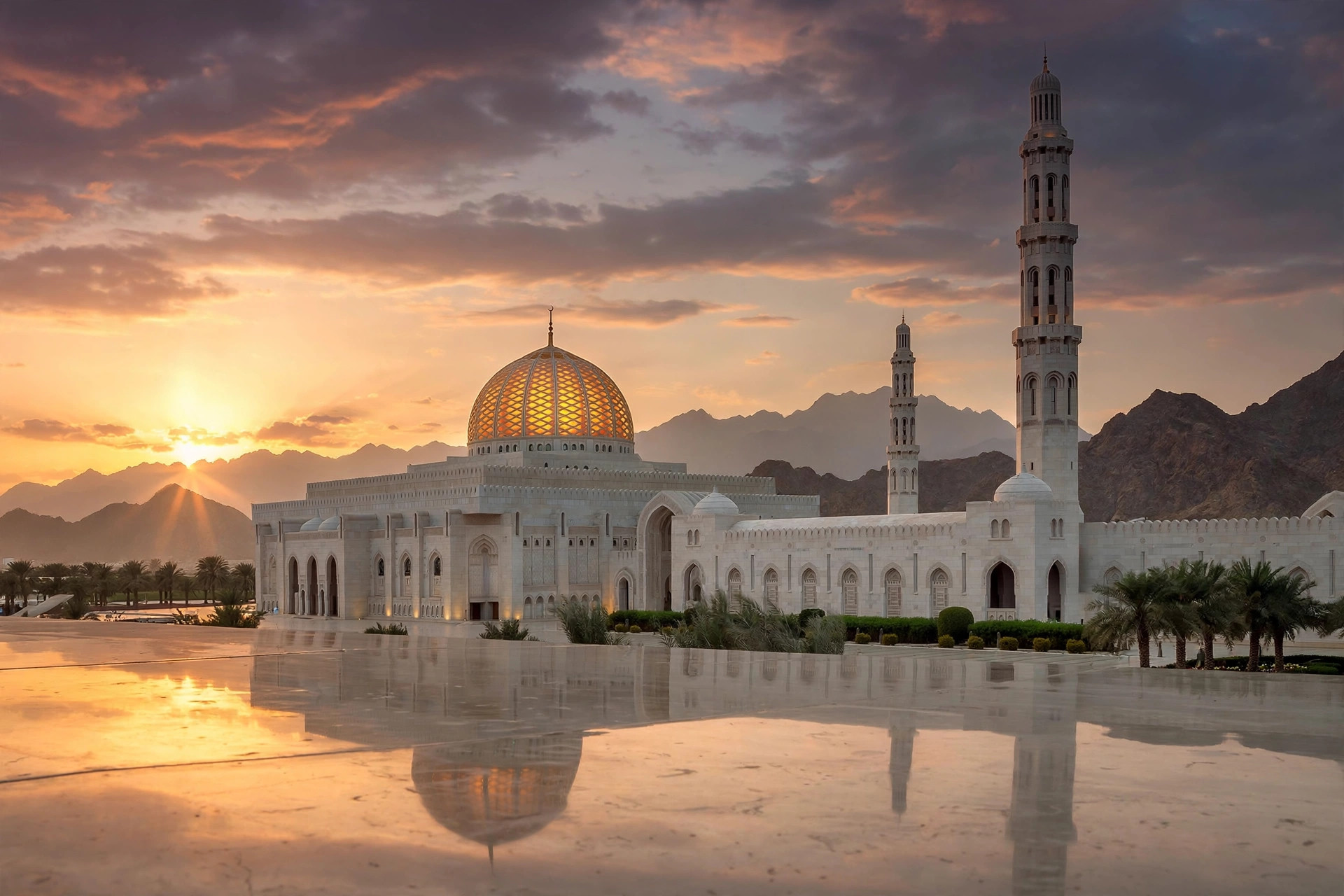 Sultan Qaboos Grand Mosque Muscat, Oman e-visa for Indians