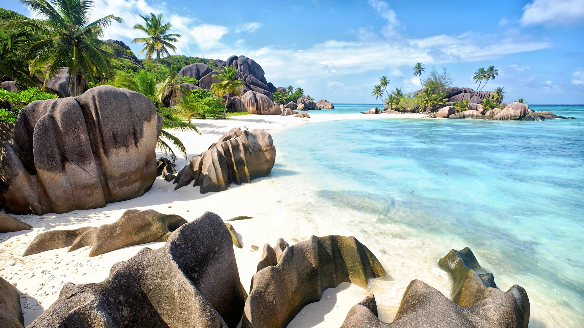 Seychelles granite boulders beach, Seychelles travel authorisation for Indians