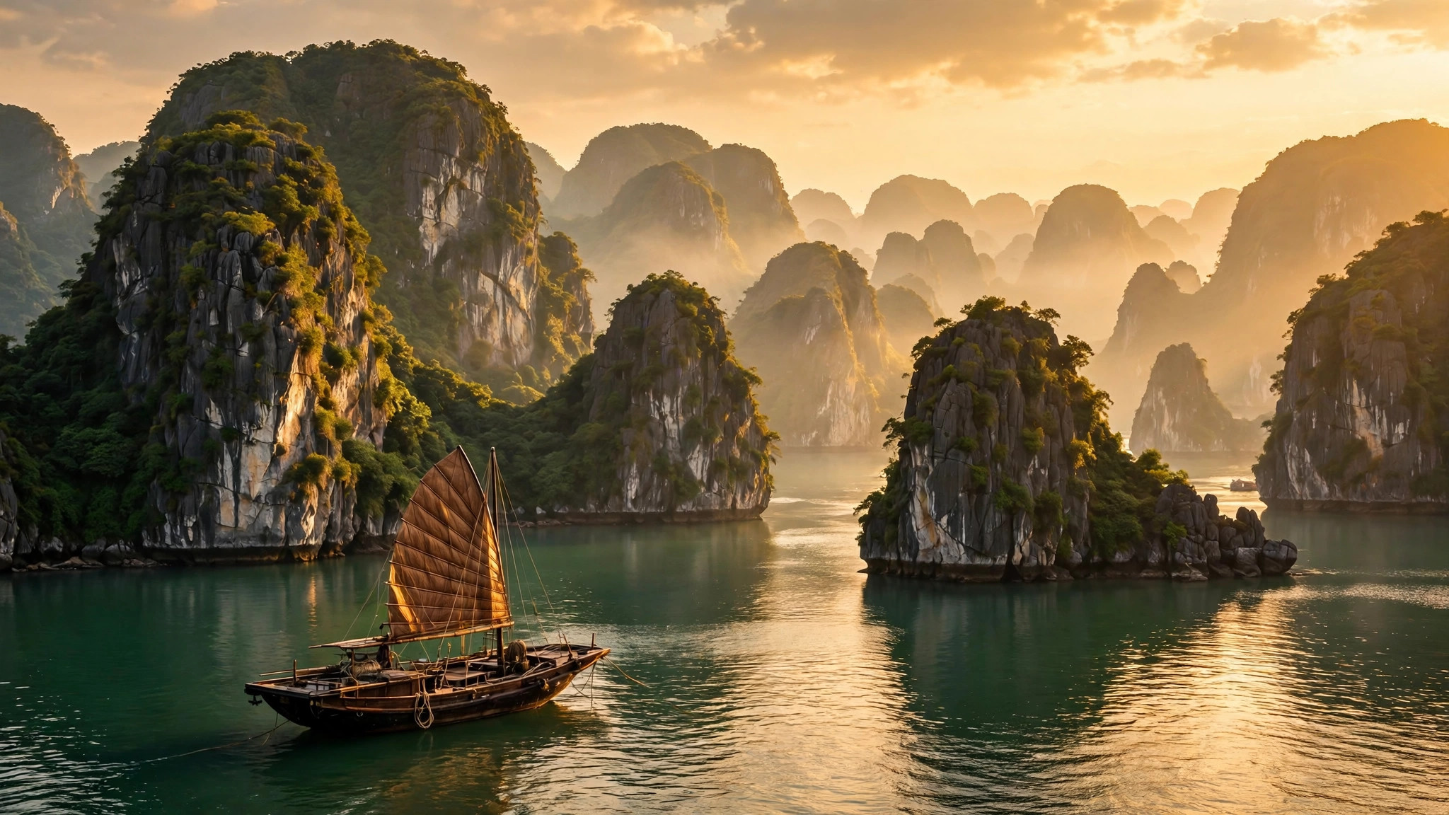 Ha Long Bay limestone islands, Vietnam e-visa for Indians