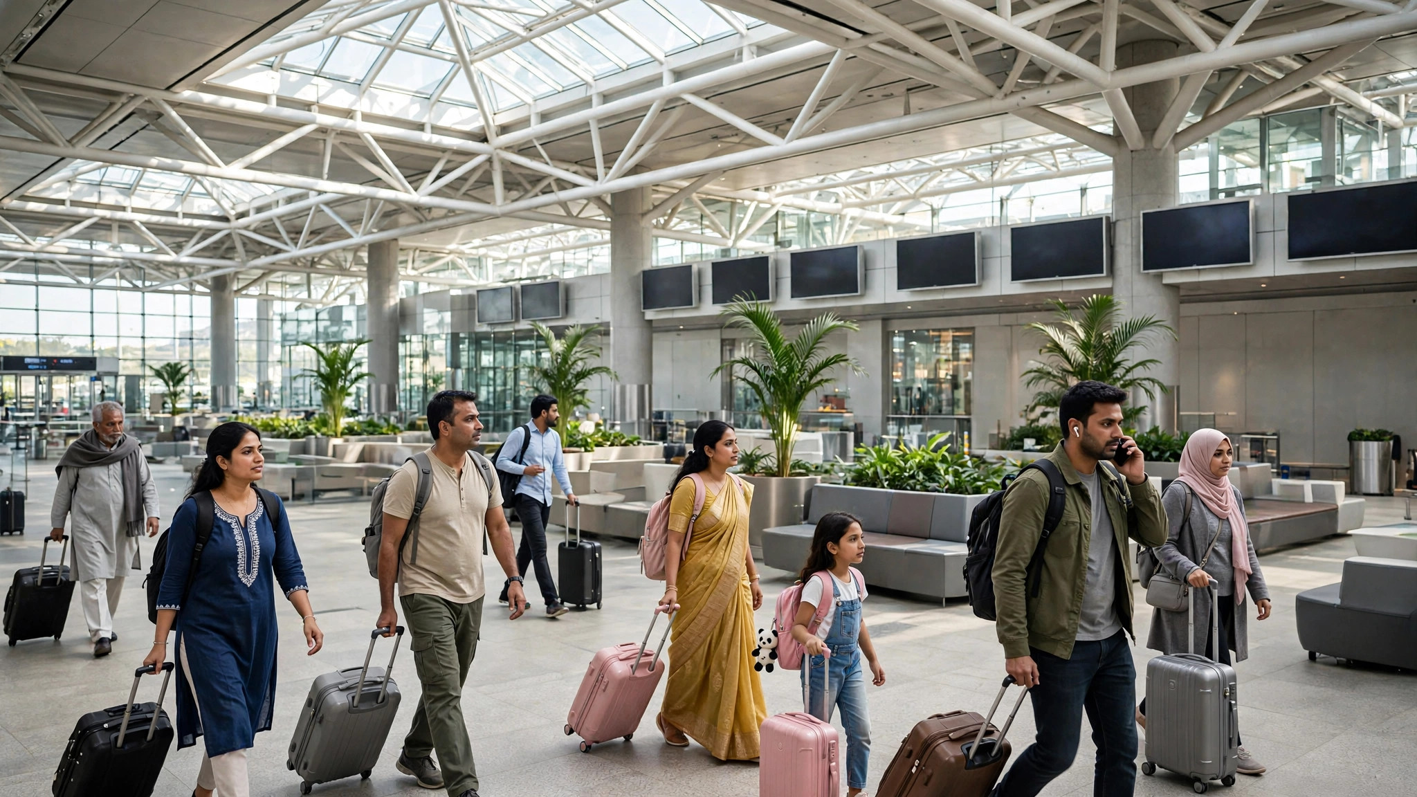 India New International Direct Flights: Routes Update Indian international airport terminal