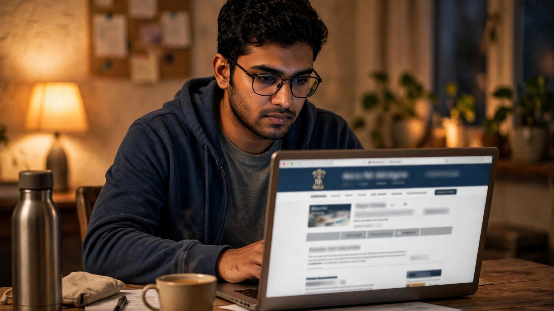 Hungary Work Permit for Indians: Warehouse Jobs Reality Check Hungary work permit guide - Indian job seeker reading official government website on a laptop